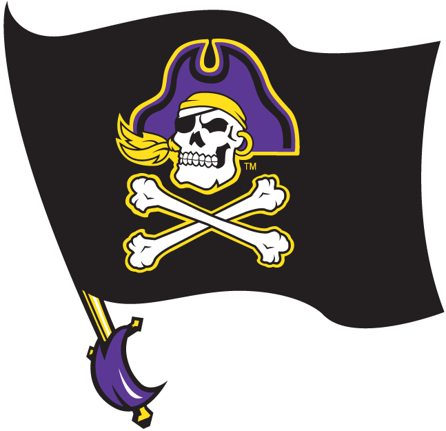 East Carolina Pirates 1999-2013 Alternate Logo v2 iron on transfers for T-shirts...